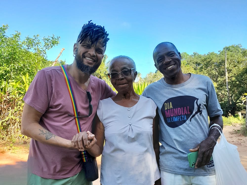 Encontro com moradores do Quilombo Cachoeirinha, na beira da nascente